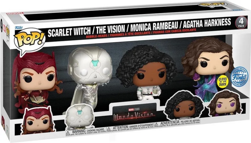 Marvel - WandaVision 4-Pack Exclusive Glows in the Dark by Funko in Multicolour – product photo