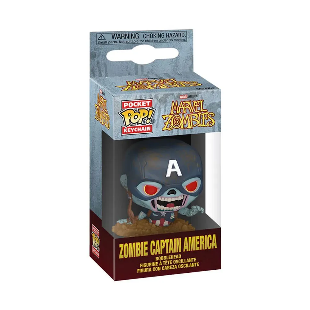 Marvel Zombies Captain America Vinyl Display 4 Cm Sleutelhanger von Funko – Produktfoto