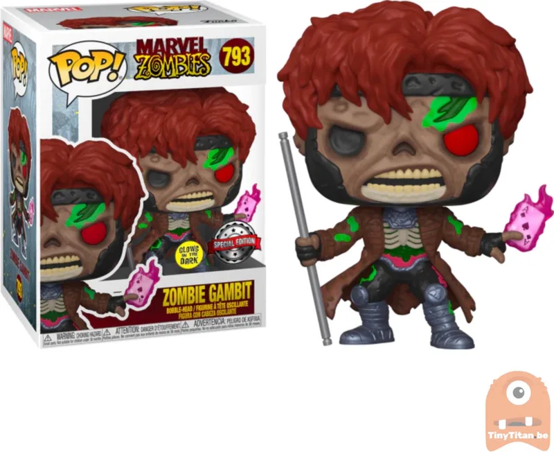 Marvel Zombies - Gambit nr. 793 - Special Edition glow in the dark by Funko in Grey – product photo