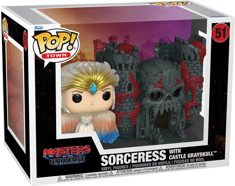 Masters Of The Universe Sorceress with Castle Grayskull (Pop! Town) vinylfiguur 51 Unisex Funko Pop! - Neutraal by Funko in Standard – product photo