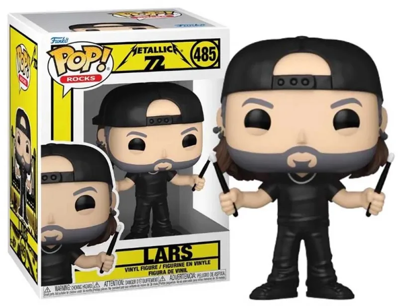 Metallica Lars Vinyl Figur 485 Unisex Funko Pop! - Neutraal van Funko in Standard – productfoto