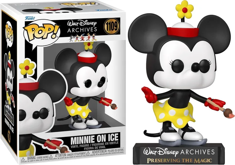 Mickey Mouse Verzamelfiguur Disney POP! Minnie Mouse - Minnie On Ice (1935) 9 cm van Funko in Multicolours – productfoto