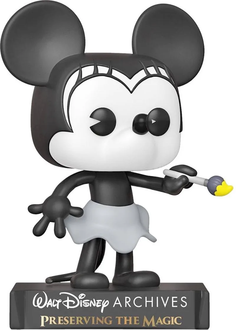 Mickey Mouse Verzamelfiguur Disney POP! Minnie Mouse - Plane Crazy Minnie (1928) 9 cm van Funko in Multicolours – productfoto