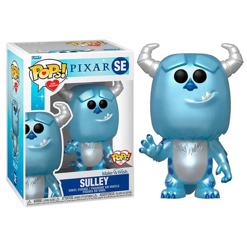Monsters, Inc. - Disney Make A Wish 2022 POP! Disney Sulley Metallic 9 cm Verzamelfiguur by Funko in Blue – product photo 3 of 3