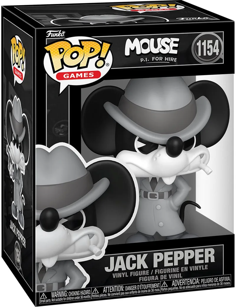 MOUSE PI FOR HIRE - POP Games N° 1154 - Jack Pepper by Funko in Grey – product photo