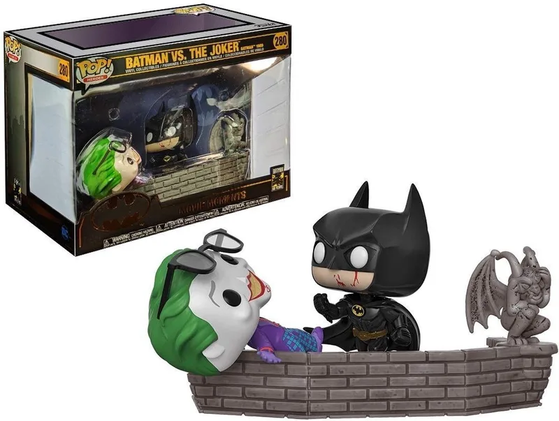 Movie Moment: Batman 80th Batman and Joker #280 - Verzamelfiguur van Funko in Multicolours – productfoto