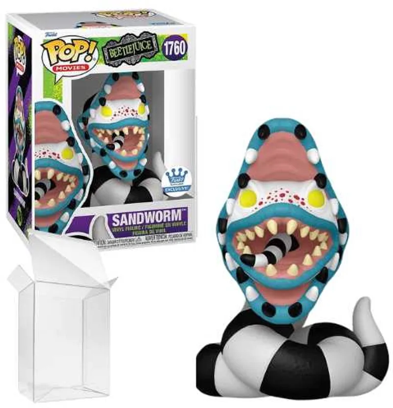 Movies: Beetle Juice - Sandworm #1760 Exclusive van Funko – productfoto