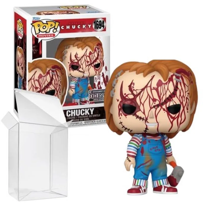 Movies: Chucky - Chucky #1694 Entertainment Earth Exclusive (Bloody) van Funko in Rood – productfoto