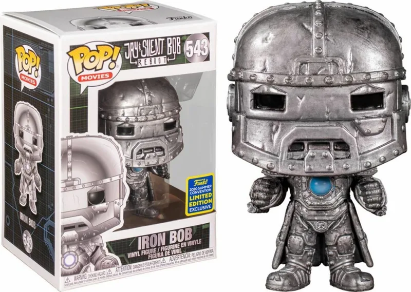 Movies Clerks Jay & Silent Bob, REBOOT, Iron Bob #543 Vinyl Figure by Funko in Silver – product photo