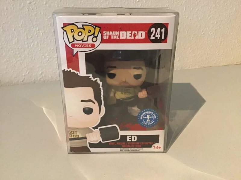 Movies ED Shaun of the Dead , Bloody Vinyl Figure # 241 horror movies by Funko in Red – product photo