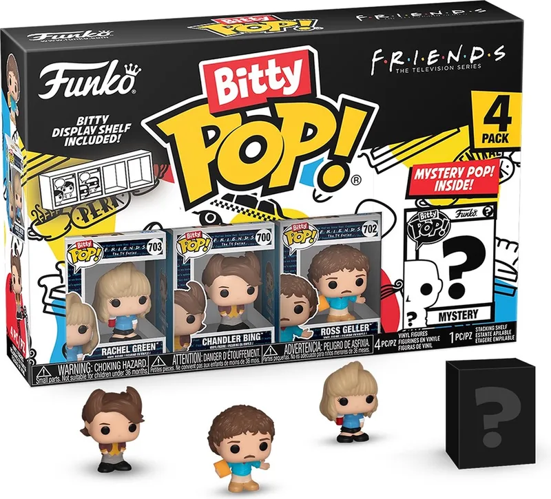 Movies: Friends - Bitty Pop 4-pack 80's Rachel van Funko in Meerkleurig – productfoto
