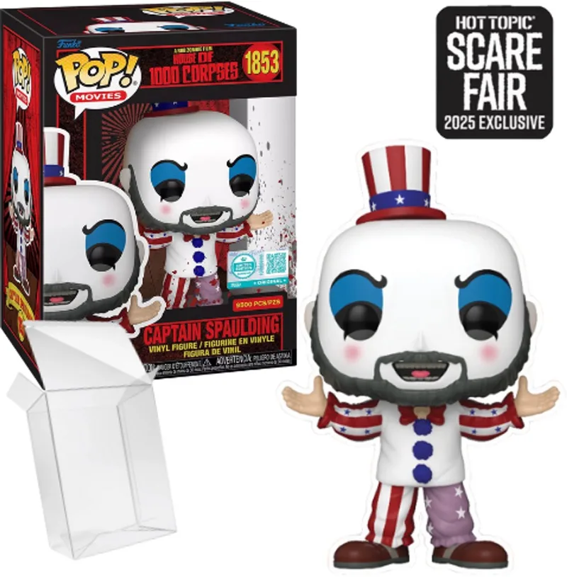 Movies: House of a 1000 Corpses - Captain Spaulding #1853 (2025 Scare Fair Exclusive) (9500 PCS Limited) by Funko in Multicolour – product photo
