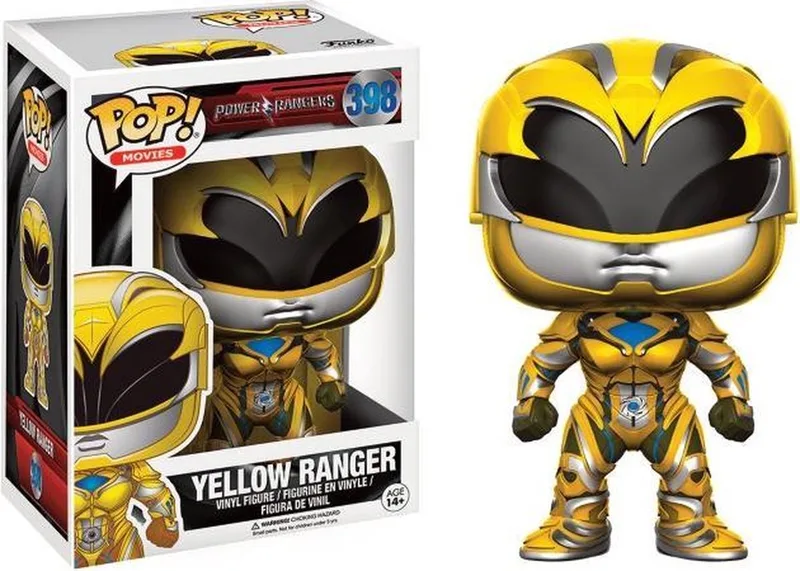 Movies: Power Rangers Yellow Ranger - Verzamelfiguur van Funko in Geel – productfoto