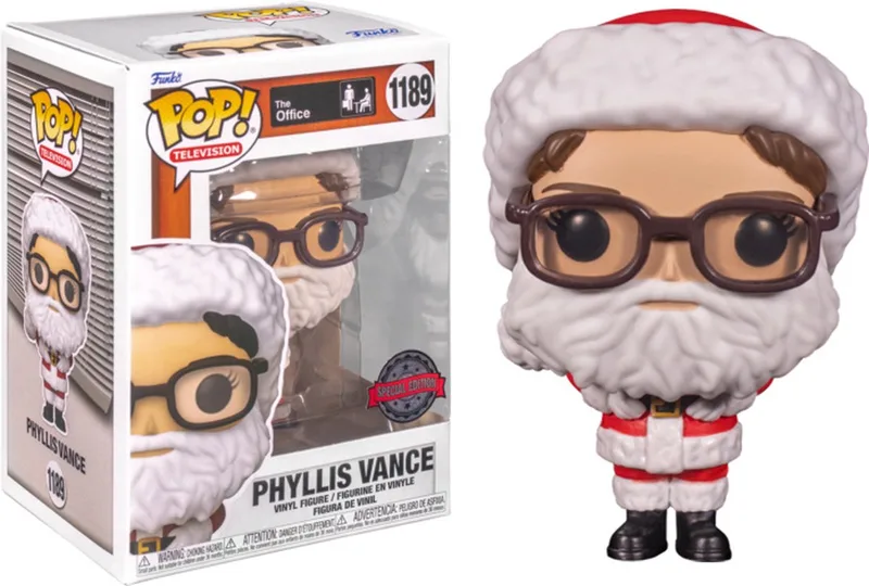 Movies: The Office - Phyllis Vance (As Santa) #1189 Special Edition Exclusive Kerst Holliday by Funko in Multicolour – product photo