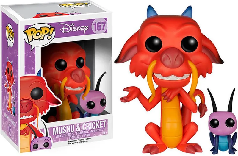 Mulan: Mushu & Cricket van Funko in Bonte kleuren – productfoto