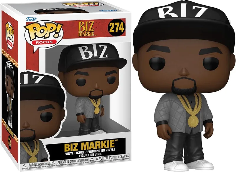 MUSIC ROCKS BIZ MARKIE # 274 VINYL FIGURE NEW! van Funko in Grijs – productfoto