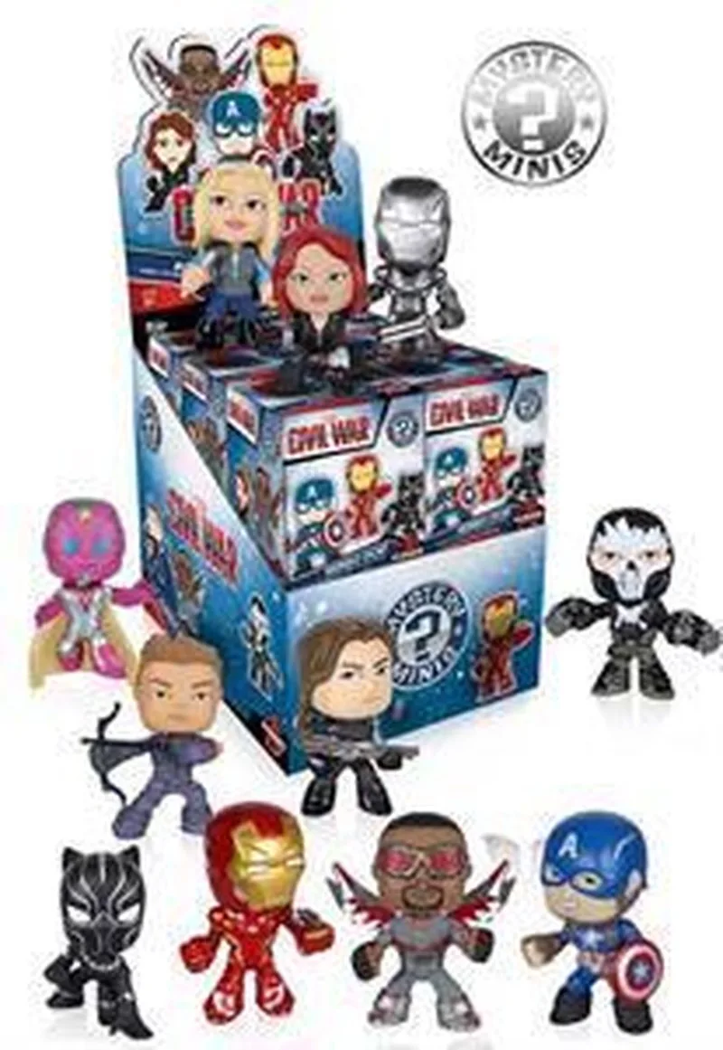 Mystery Mini Blind Box Captain America Civil War van Funko in Blauw – productfoto