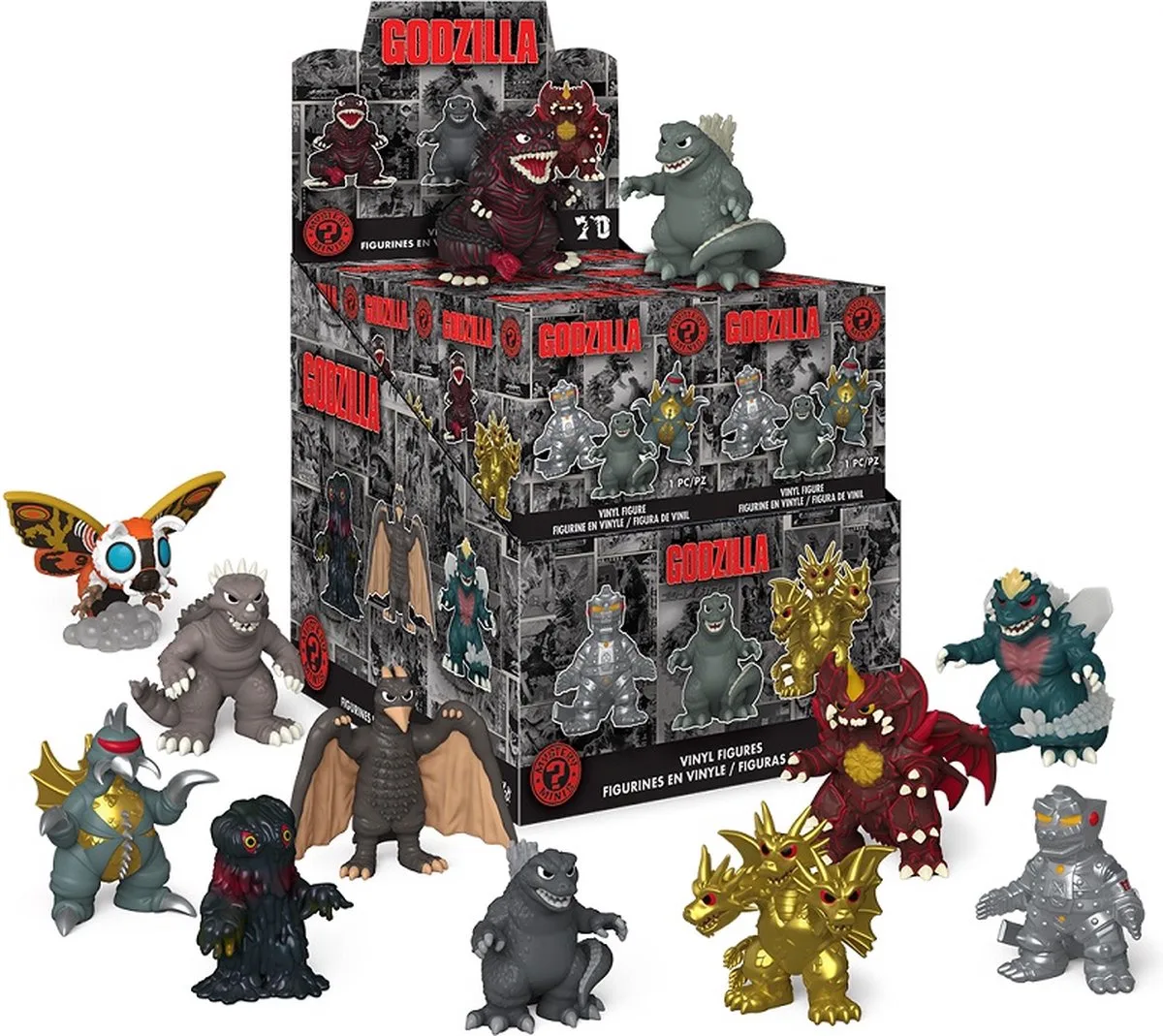 Mystery Minis: Godzilla 70th Annivrsary (12 pcs) by Funko in Multicolour – product photo