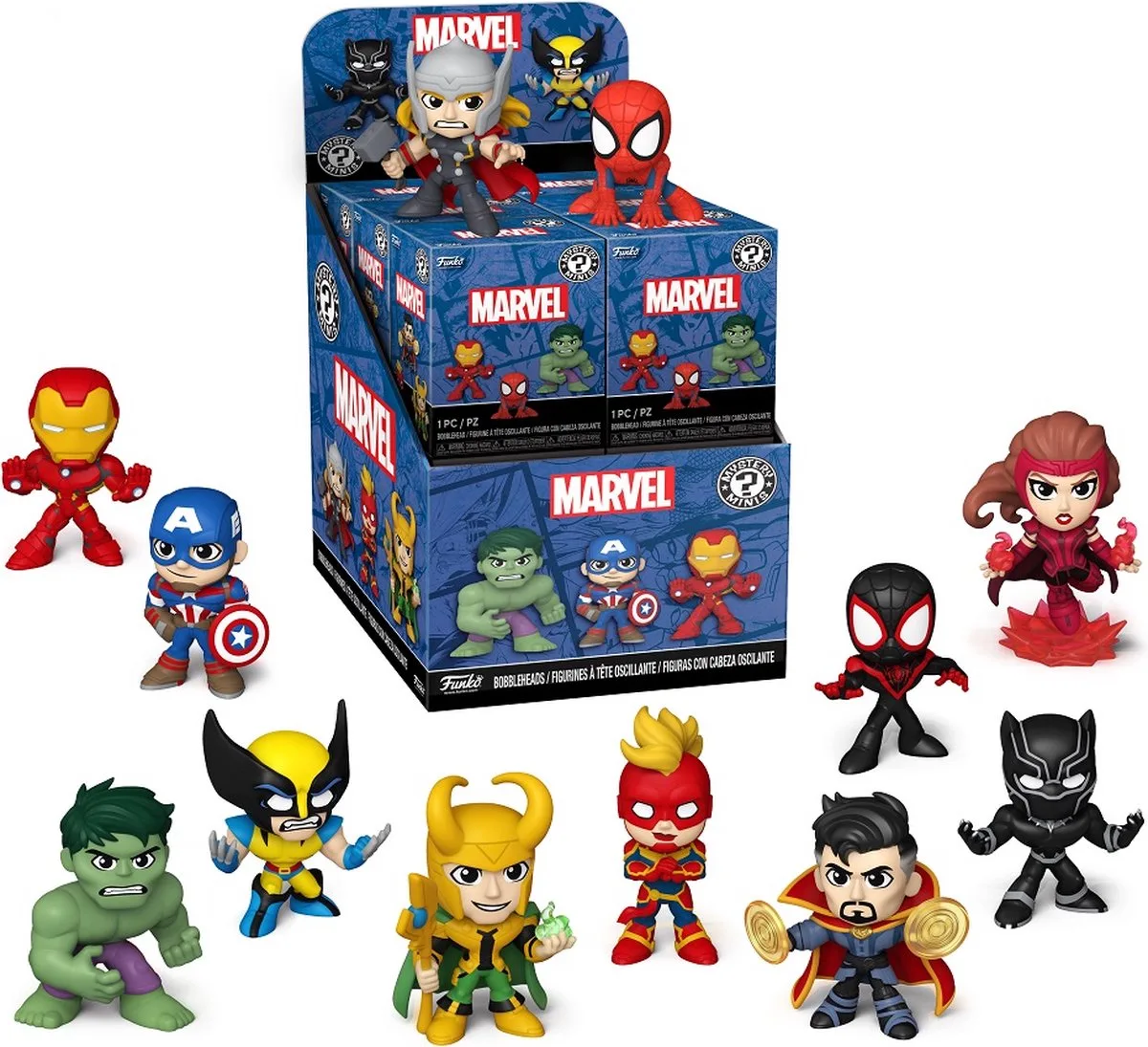 Mystery Minis: Marvel New Classics (12 pcs) von Funko in Mehrfarbig – Produktfoto