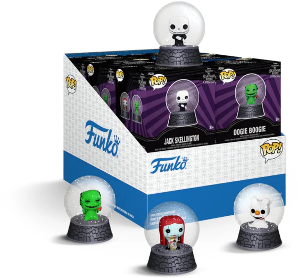 Mystery Minis THE NIGHTMARE BEFORE CHRISTMAS SNOW GLOBE von Funko in Mehrfarbig – Produktfoto