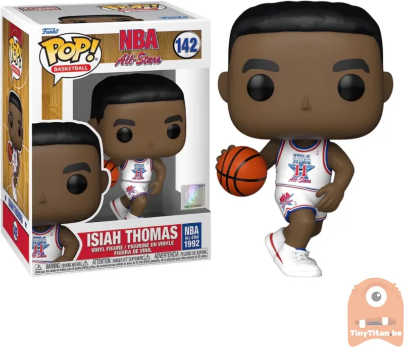 NBA Legends - POP N° 142 - Isiah Thomas (White All-Star Uni 1992) van Funko – productfoto