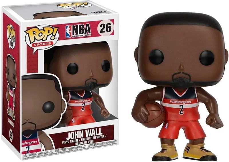 NBA Pop Vinyl: John Wall van Funko in Meerkleurig – productfoto