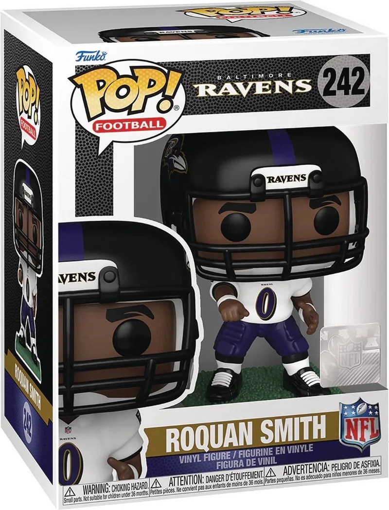 NFL: Ravens - Roquan Smith van Funko in Wit – productfoto