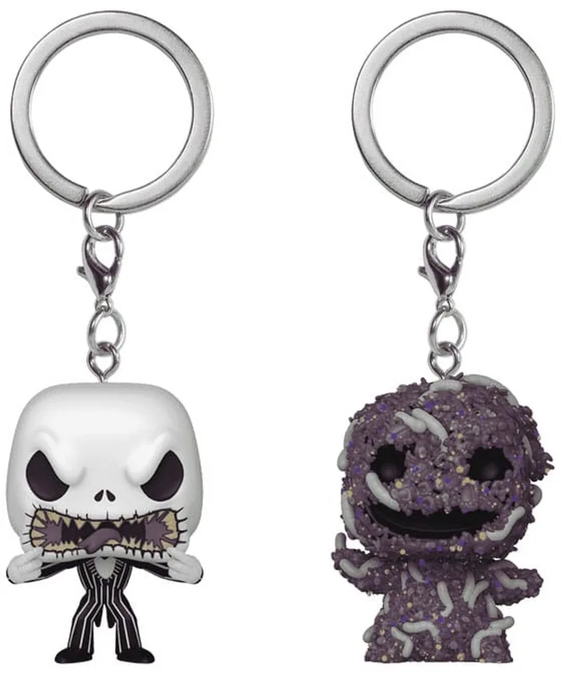Nightmare Before Christmas POP! Vinyl Keychain 2-Pack Jack/Oogie 4 cm Keyrings by Funko in Multicolour – product photo