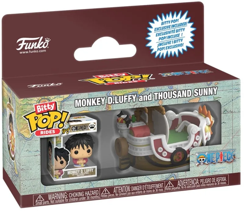 One Piece Bitty POP! Ride Vinyl Figure Thousand Sunny w/Luffy 2,5 cm by Funko in Brown – product photo