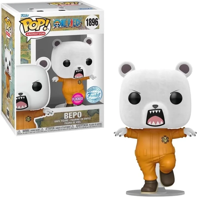 ONE PIECE - POP Animation N° 1896 - Bepo van Funko in Oranje – productfoto
