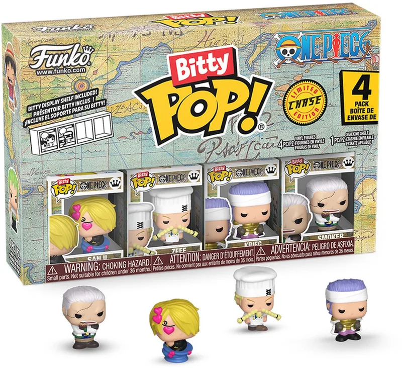 One Piece Sanji (Bitty Pop!) vinylfiguurtjes (Set van 4) Unisex Funko Pop! - Neutraal by Funko in Standard – product photo