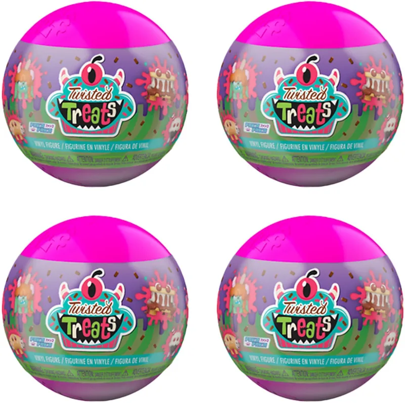 Paka Paka 4-Pack – Mystery Capsules – Blind Box Verzamelfiguren van Funko in Twisted Treats – productfoto