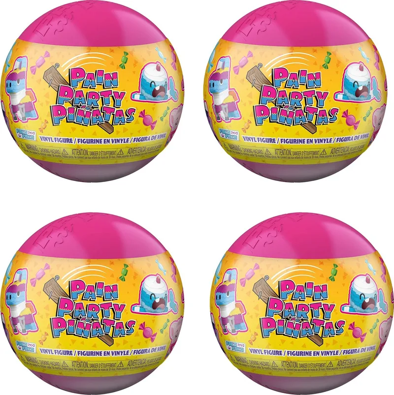 Paka Paka Pain Party Piñata 4-Pack – Mystery Capsules – Blind Box Verzamelfiguren van Funko in Pain Party Pinata's – productfoto