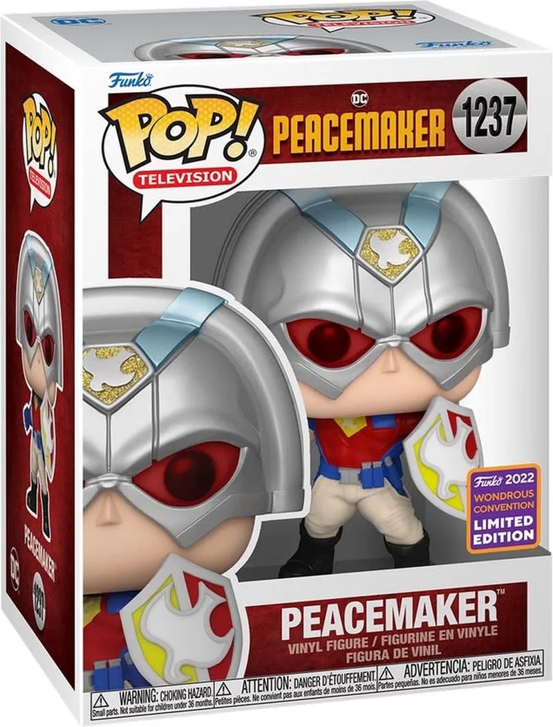 Peacemaker - DC Comics POP! Peacemaker With Shield 9 cm Verzamelfiguur de Funko en Multicolours – photo produit