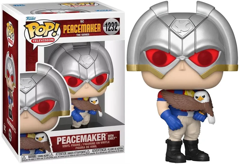 Peacemaker - DC Comics POP! TV Peacemaker With Eagly 9 cm Verzamelfiguur by Funko in Multicolours – product photo