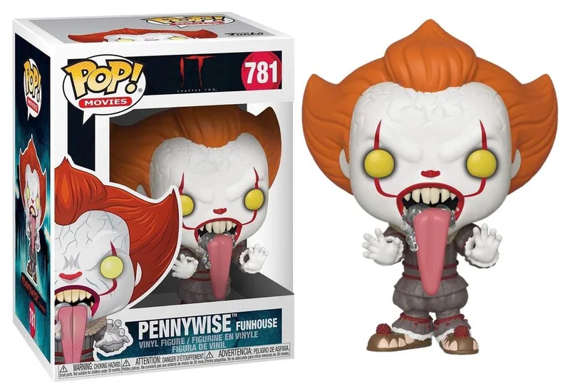 Pennywise 9 cm POP! Vinyl Figure - Stephen King's It 2 met Hondentong by Funko in Bonte kleuren – product photo