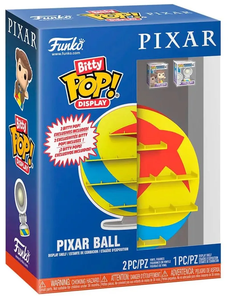 Pixar Bitty POP! Display met 2 Vinyl Figuur Pixar Ball POP! Figuur - 2cm van Funko in Meerkleurig – productfoto