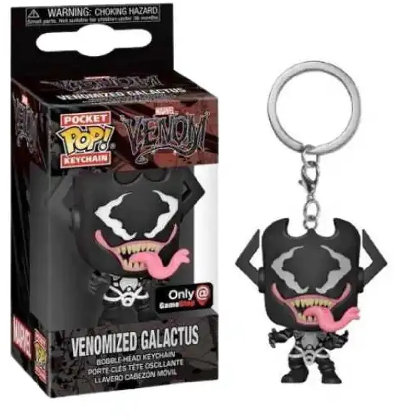 Pocket Keychain! Marvel: Venom - Venomized Galactus Gamestop Exclusive van Funko in Zwart – productfoto