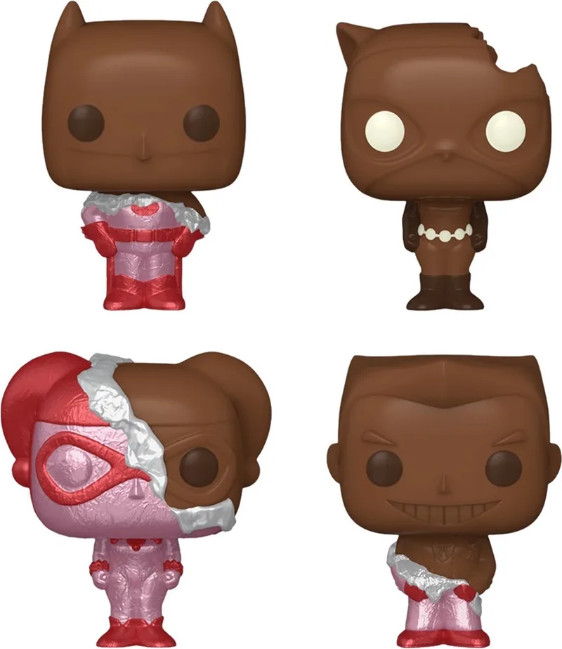 Pocket Pop! Keychain 4-Pack: DC Comics - Valentines Chocolate Box by Funko in Multicolour – product photo