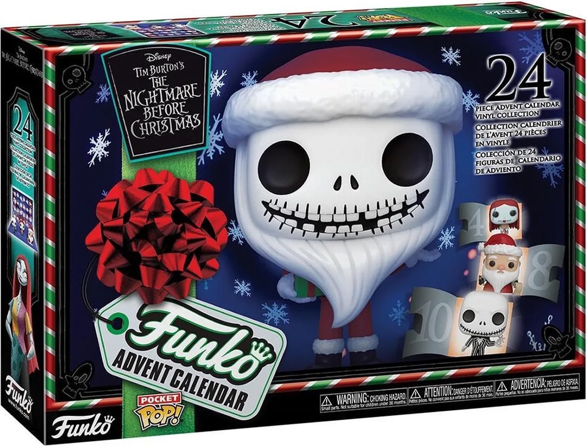 Pocket POP! - Nightmare Before Christmas adventkalender fra Funko i Flerfarvet – produktbillede