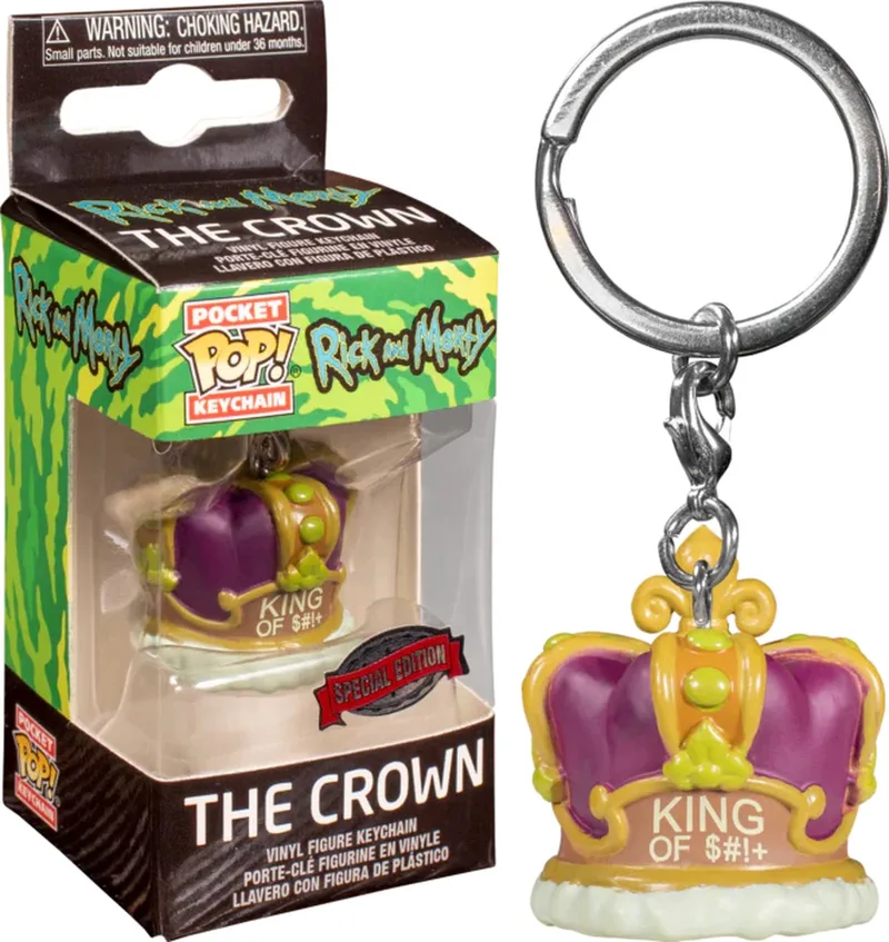 Pocket Pop! Rick and Morty The Crown Special Edition by Funko in Multicolour – product photo