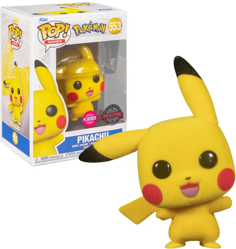 Pokemon - Pikachu Waving #553 Flocked Exclusive van Funko in Meerkleurig – productfoto