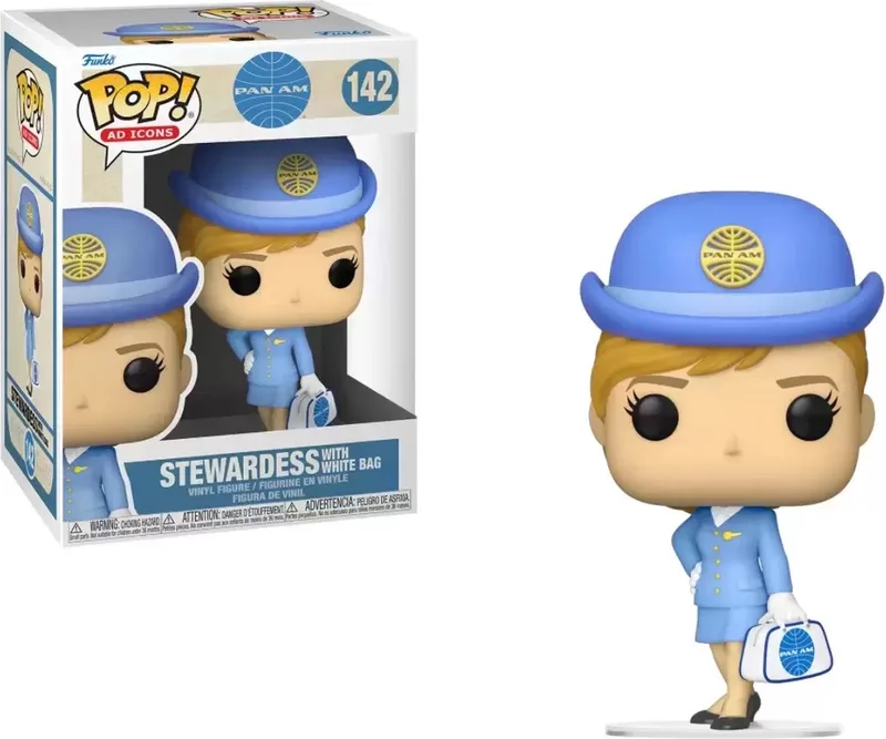 Pop! Ad Icons: Pan Am - Stewardess with White Bag by Funko in Multicolour – product photo