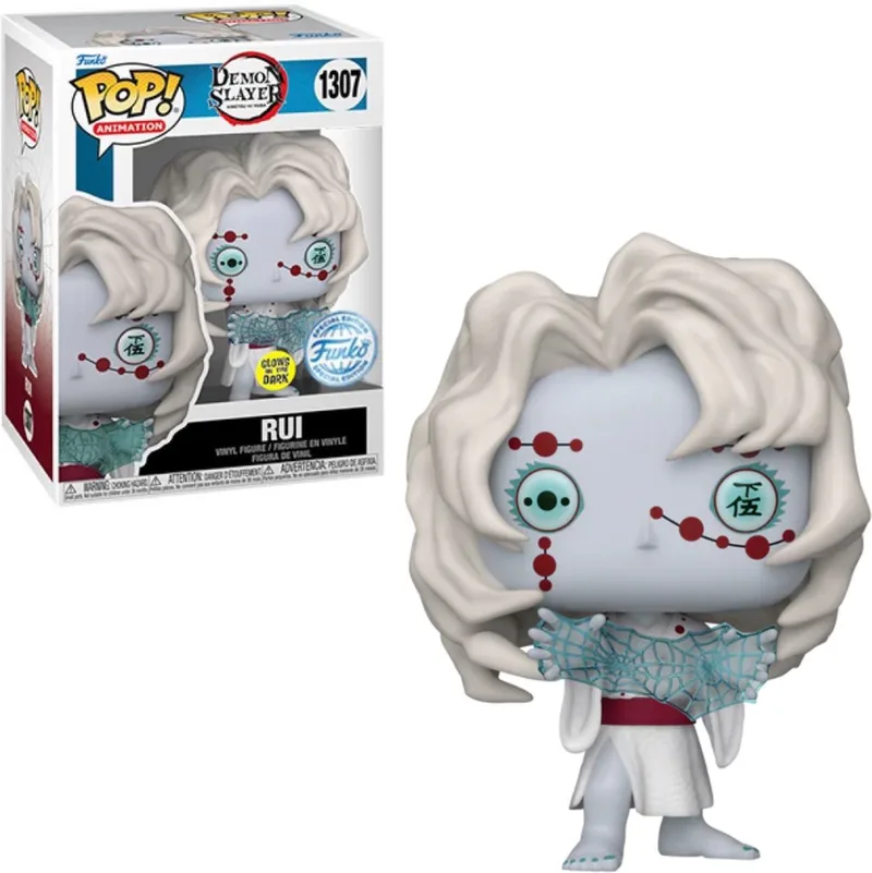 Pop Animation: Demon Slayer - Rui (Glow in The Dark) Funko Pop #1307 van Funko in Meerkleurig – productfoto