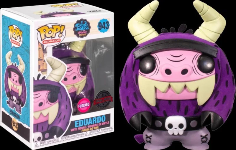 POP! Animation Eduardo Flocked 943 Foster's Home for Imaginary Friends Exclusive by Funko in Multicolour – product photo