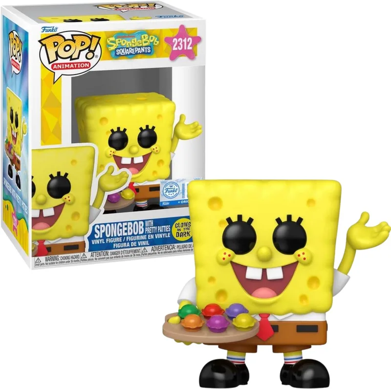 POP! Animation SpongeBob with Patties GITD 2312 Exclusive van Funko – productfoto