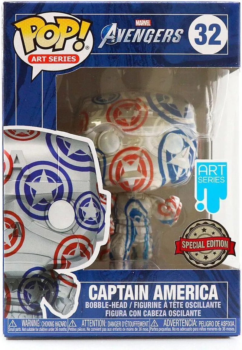 Pop! Art Series: Marvel Avengers - Captain America Patriotic Age + Case FUNKO by Funko in Multicolour – product photo