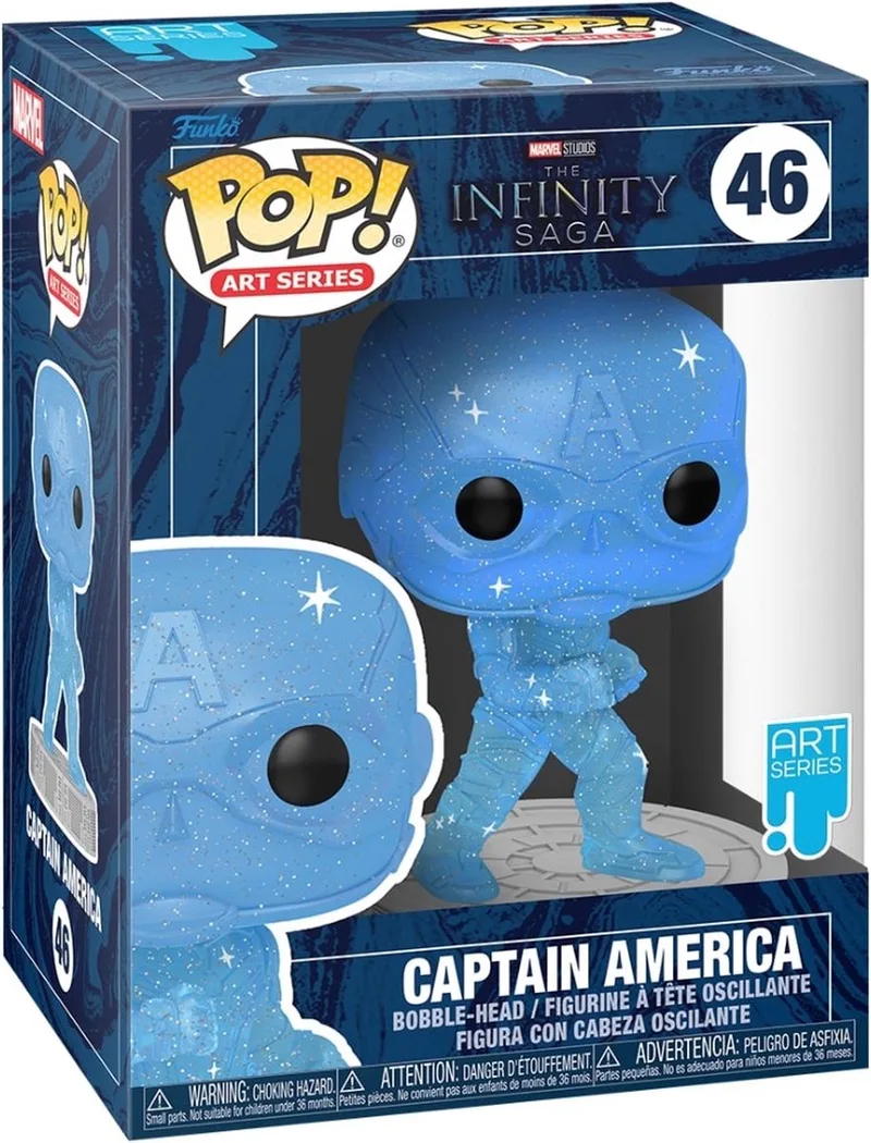 Pop! Artist Series: Marvel Infinity Saga - Captain America by Funko in Bonte kleuren – product photo