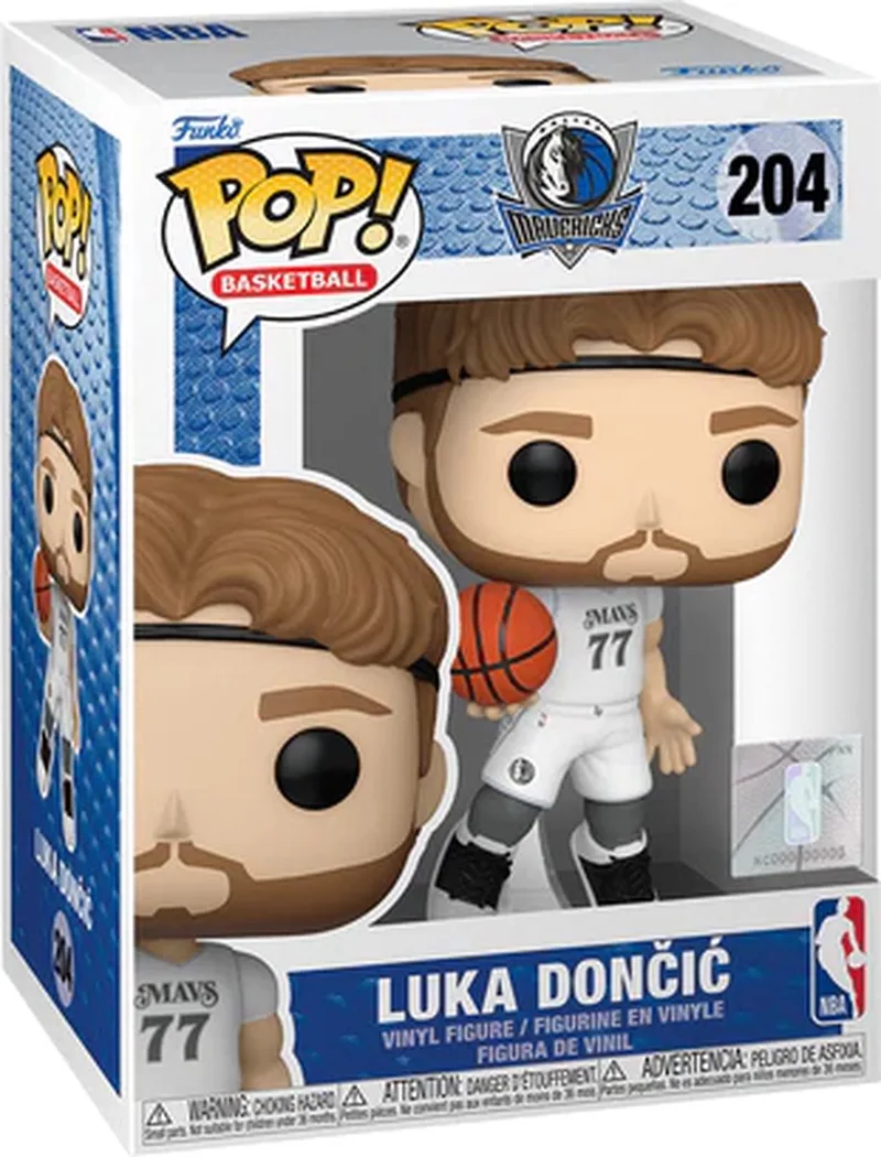 Pop Basketball: Dallas Mavericks - Luka Dončić (City Edition) Funko Pop #204 by Funko in Multicolour – product photo