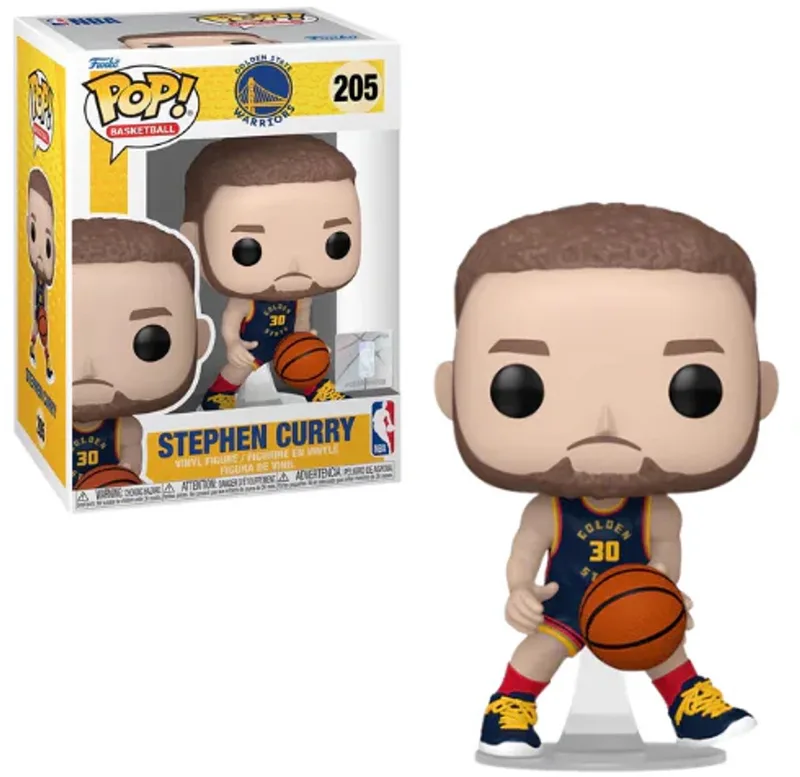 Pop Basketball: NBA Warriors - Stephen Curry (City Edition) Funko Pop #205 från Funko i Flerfärgad – produktbild